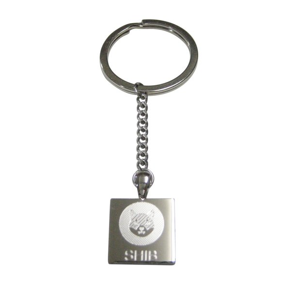 Shiba Inu Coin SHIB Cryptocurrency Blockchain Pendant Keychain - Picture 1 of 2